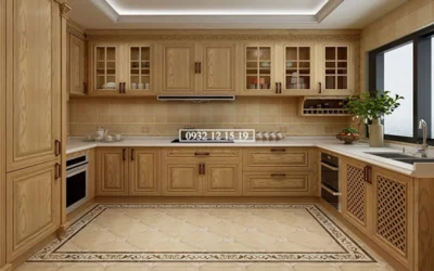 Tủ bếp gỗ sồi sự lựa chọn tối ưu cho không gian bếp Việt
